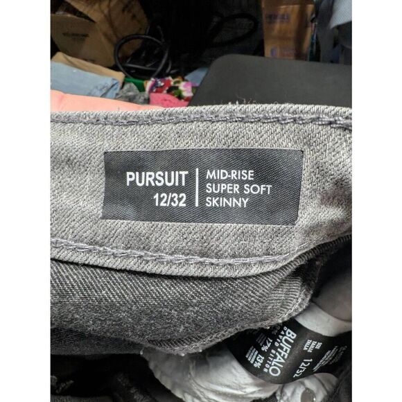 Buffalo David Bitton Pursuit Super Soft Skinny Grey Mid Rise Stretch Skinny Jean - Picture 3 of 6